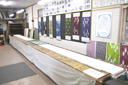 ちちぶ銘仙館：捺染室